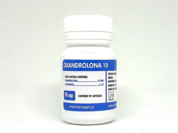 Frasco do medicamento oxandrolona